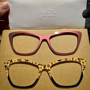 PAIR Wanda topper Set of 2 brand new Sunflower Crown & Pink Shimmer